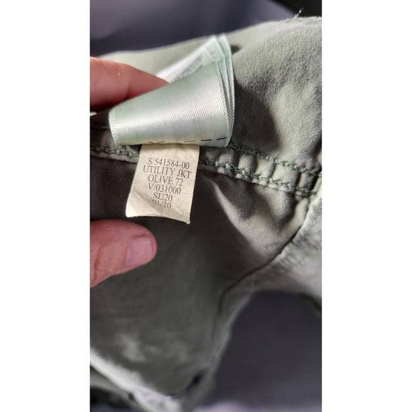 Gap Y2k Army Green Utility Jacket Military Anorak Drawstring Waist Lightweight - Picture 8 of 10